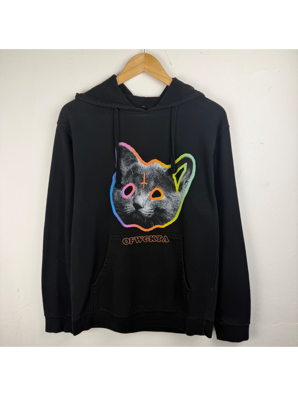 Rare OFWGKTA Cat Head Hoodie Men's Small